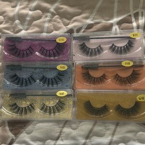 Elegant False Eyelashes Set - Multicolor